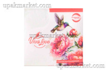 Салфетки "Колибри" 100л белая Viva Love