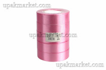 Лента 2,5 см Атласная Ярко розовая 22 м (5 бабин)