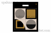 Пакет с вырубной ручкой 45х38 Магия линий Тико /10уп х 50шт/