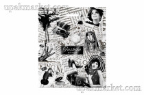 Пакет с вырубной ручкой ПВД 50х60 "Бутик" 10мкм Интерпак /5уп х 50шт/