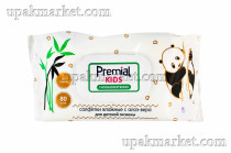 Салфетки влажные 80шт для детской гигиены с крышкой Бумфа Премиал 