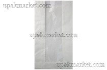 Пакет бумажный пищ. 250x140x60 д/выпечки белый окно 60 40гр (3000шт)