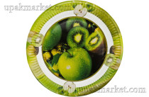 Тарелка бумажная 230мм "Фруктовый аромат" Папирус /10уп х 50шт/