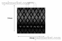 Пакет с петлевой ручкой 38х34 "Винтаж NEW" Артпласт (10уп х 50шт)