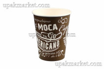 Стакан бумажный КБ 350мл диам 9см ГН МОКА коричневый /20уп х 50шт/