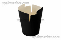 Короб бумажный China Pack 500мл d 98мм h 95мм черный Л-Пак (50шт х 16уп)																														