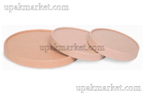 Крышка для супницы Round Bowl 300/400/500 картонная КРАФТ OSQ (OCQ, OCIQ, ОСК, ОЭСКЬЮ, ОСИКЬЮ)