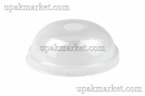 Крышка прозрачная ПП Геопласт купол с отверстием д. 95  (30упх50шт)  
