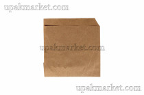 Пакет бумажный пищ.  Уголок 160х140 жиростойкий бурый крафт Альянс 