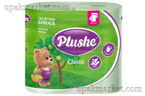 Туалетная бумага PLUSHE Classic 2х сл. 18м Зеленое яблоко пастель (4 рулона в упаковке)