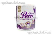 Полотенце 20х23 универсальное белые протирочные 500шт в рулоне по 100м GrandPero