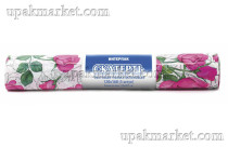 Скатерти 120х800  (25рул)  ИНТЕРПАК в рулоне 5 шт Розовые розы