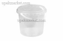 Ведро/крышка 1л прозрачное/133х121/ 