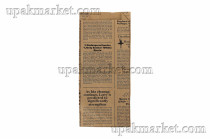 Пакет бумажный пищевой 205х90х40 Газета крафт бурый 40гр НПФ 