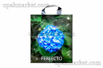 Пакет с петлевой ручкой 35х31 "Гортензия" 95мкм Тико Перфекто /6уп х 50шт/