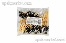 Пика LINGER "Жемчуг черный" бамбук /100шт/ 9см (40уп)																														