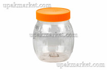 Банка ПЭТ Бочонок  0,700 (50 шт) + желтая крышка № 82