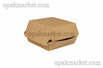 Короб под гамбургер L 120х120х70 МЕГА большой крафт 