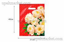 Пакет с вырубной ручкой 31х40 Чувства Интерпак /10уп х 50шт/