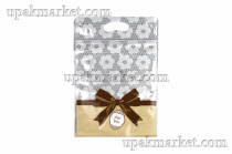 Пакет зиплок 16х23 "For you" Коричневый бант /4упх50шт/ (200шт)