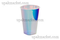 Стакан перламутровый Bubble Cup с квадратным дном 375 мл.д.90мм.h112мм 24уп. по 25шт.(600шт/кор.)
