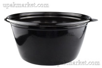 Тарелка ССПК-14155   /144*150*59/ (РР) черная 500 мл   (300шт)