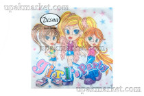 Салфетки 25х25 "Girls party" 1 сл. 40л ДЕСНА