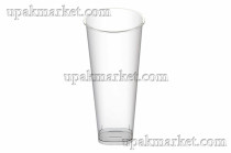 Стакан прозрачный Bubble Cup с квадратным дном 650мл. д.90мм. h179мм (240шт/кор.)