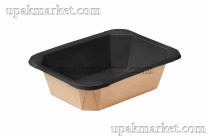 Салатник OCTOBOX 500 ДНО ЧЕРНЫЙ BLACK WOOD 187(140)х147(100)х45 OSQ (OCQ, OCIQ, ОСК, ОЭСКЬЮ, ОСИКЬЮ)