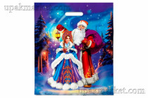 Пакет НГ с вырубной ручкой 40х47см "Колдовская ночь" Интерпак /10уп х 50шт/