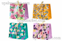 Пакет бумажный подарочный 20 х 25 х 10см Люкс с бантом