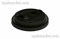 Крышка для стакана тип Е 80мм ПП Чёрная 20упх 50шт Покров