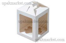 Контейнер под десерт с окном Jumpl (под куличи) L 180x180x220 OSQ (OCQ, OCIQ, ОСК, ОЭСКЬЮ, ОСИКЬЮ)