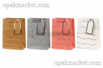 Пакет бумажный подарочный 14х20х7см Люкс