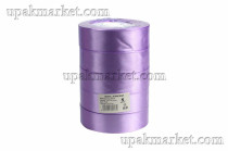 Лента 2,5 см Атласная Фиалковый 22 м (5 бабин)