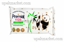 Салфетки влажные 40шт для детской гигиены Бумфа Премиал