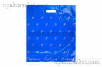 Пакет с вырубной ручкой 40х47см "Эксклюзив Розы синий" СП /7уп х 50шт/