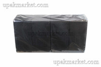 Салфетки 33х33 2-слойные (PLUSHE Premium Professional) 200л/7уп 1/8 сложение черные