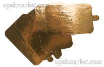 ОСК Подложка 0,8мм с держателем 100х65мм прямоуг золото (100шт)