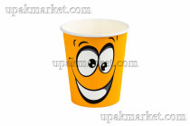 Стакан бумажный КБ 0,250л 80мм ГН Смайл НОВЫЙ  /20уп х 50шт/