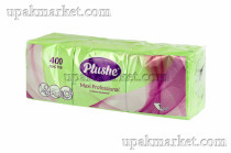 Салфетки 24х24см 1слой PLUSHE 400 листов Пастель Салатовые