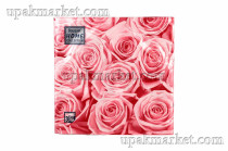 Салфетки 33х33 трехслойные Art Bouquet 20 шт Розовые розы