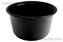 Контейнер Стирол К-127 500 мл ПП круглый черный "суповой"  