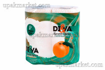 Туалетная бумага ДИВА  2 слоя 15м (4рул)  Персик (9уп)	