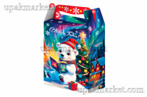 Подарочная упаковка 1000г НГ  МИШКА НА СЕВЕРЕ 