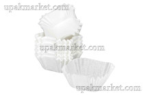 Форма бумажная "Тарталетка" 35х35х22,5мм квадрат белая ТБФ /15уп х 1000шт/