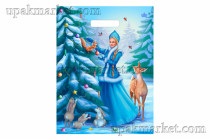 Пакет НГ с вырубной ручкой 31х40см "Добрая сказка" Тико 