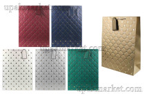 Пакет бумажный подарочный 31х42х12см Люкс с тиснением