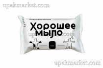 Мыло туалетное "Хорошее мыло" ординарное в индивидуальной упаковке, 100гр  Меридиан