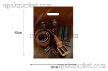 Пакет с вырубной ручкой 30х40 Домино Интерпак /20уп х 50шт/